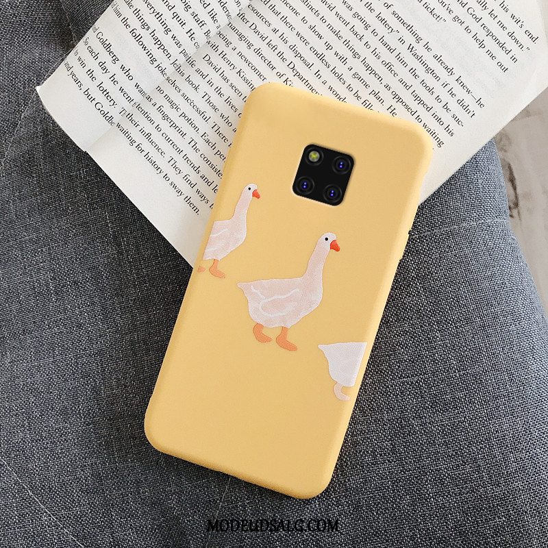 Huawei Mate 20 Pro Etui Simple Smuk Cover Cartoon Gul