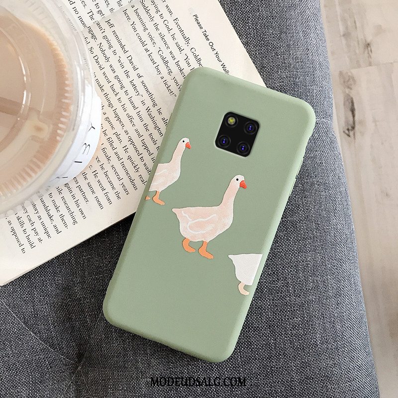 Huawei Mate 20 Pro Etui Simple Smuk Cover Cartoon Gul