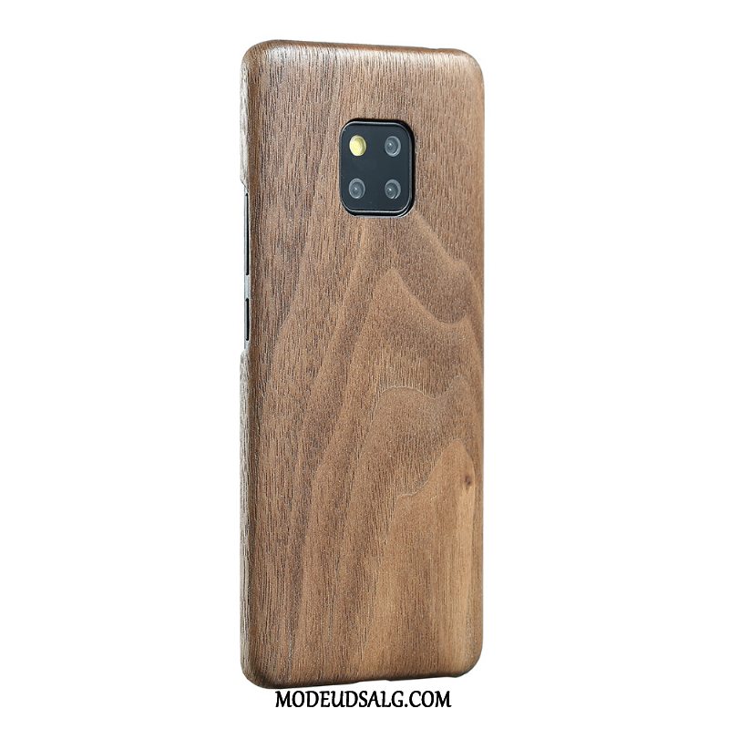 Huawei Mate 20 Pro Etui Træ Beskyttelse Tynd Sort Cover