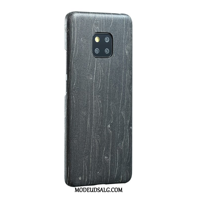 Huawei Mate 20 Pro Etui Træ Beskyttelse Tynd Sort Cover