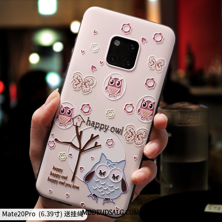 Huawei Mate 20 Pro Etui Tynd Blød Nubuck Cartoon Cover