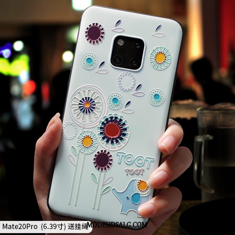 Huawei Mate 20 Pro Etui Tynd Blød Nubuck Cartoon Cover