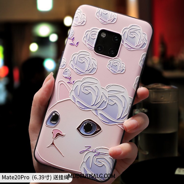 Huawei Mate 20 Pro Etui Tynd Blød Nubuck Cartoon Cover