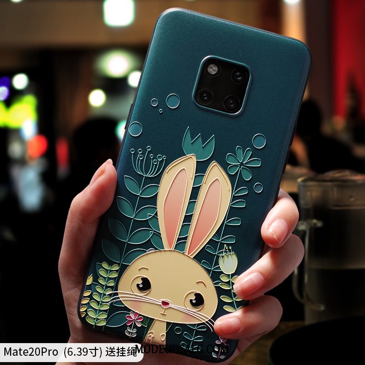 Huawei Mate 20 Pro Etui Tynd Blød Nubuck Cartoon Cover