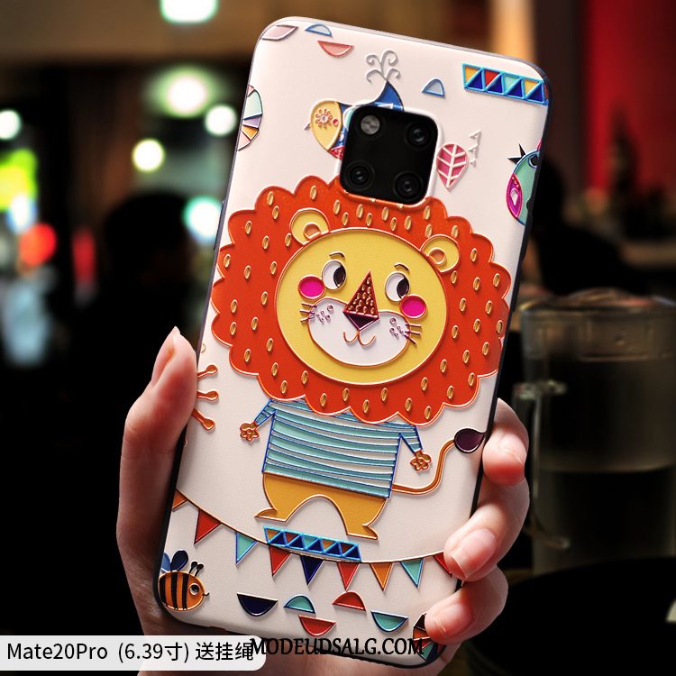 Huawei Mate 20 Pro Etui Tynd Blød Nubuck Cartoon Cover