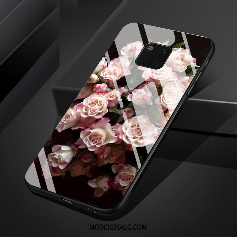 Huawei Mate 20 Rs Etui Blomster Lille Sektion Cover Glas Frisk