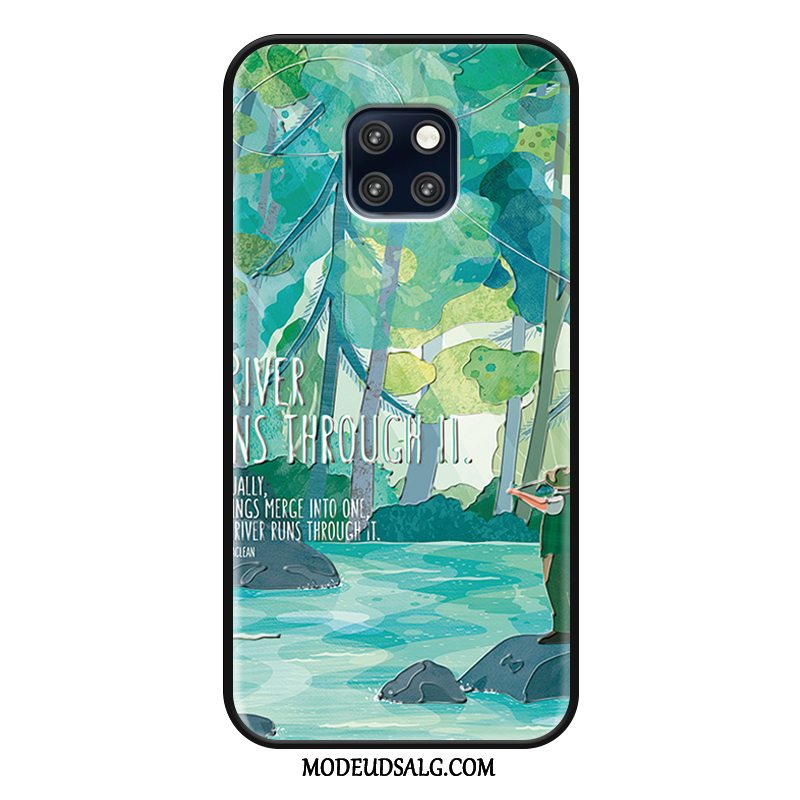 Huawei Mate 20 Rs Etui Blomster Simple Lille Sektion Beskyttelse Cover