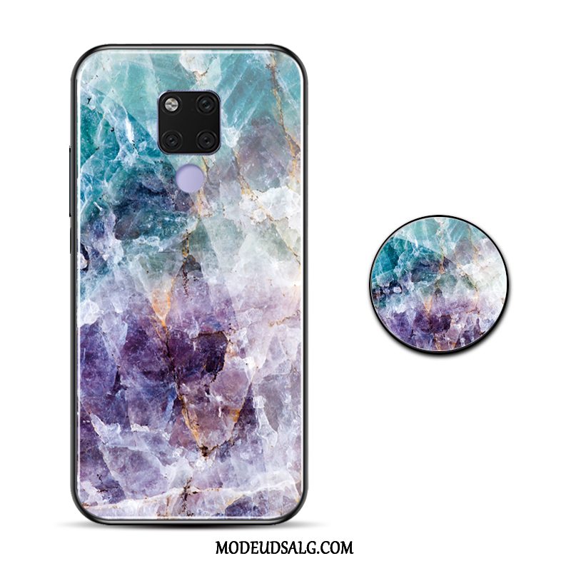 Huawei Mate 20 Rs Etui Glas Beskyttelse Cover Mønster Stor