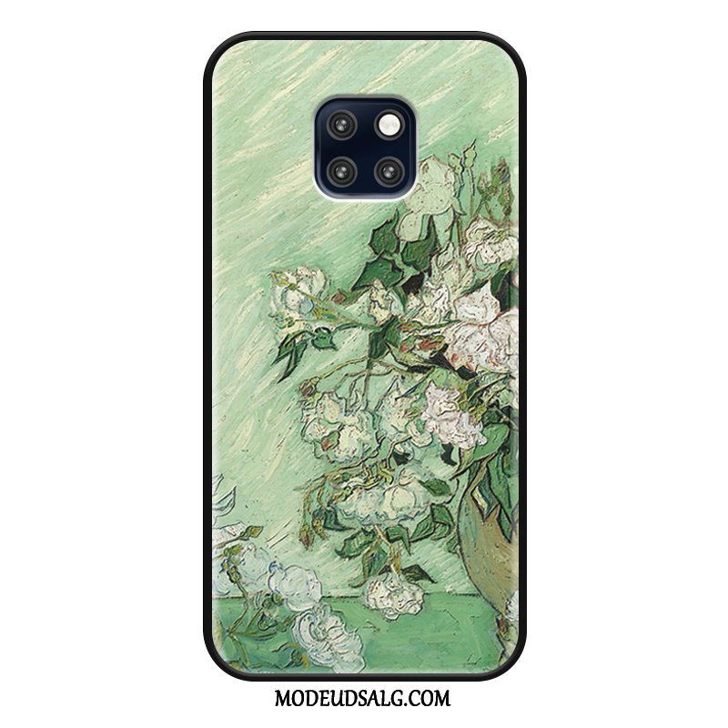 Huawei Mate 20 Rs Etui Høj Mode Oliemaleri Blomster Trend