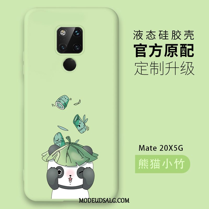 Huawei Mate 20 X (5g) Etui Grøn Kreativ Cover Af Personlighed Cartoon