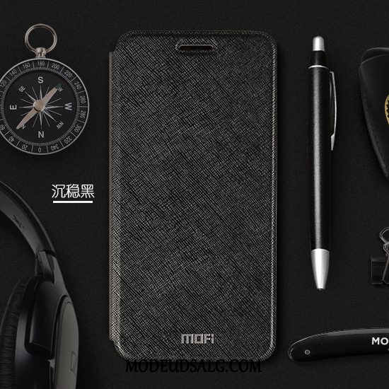 Huawei Mate 20 X Etui Alt Inklusive Lyserød Clamshell Lædertaske Anti-fald