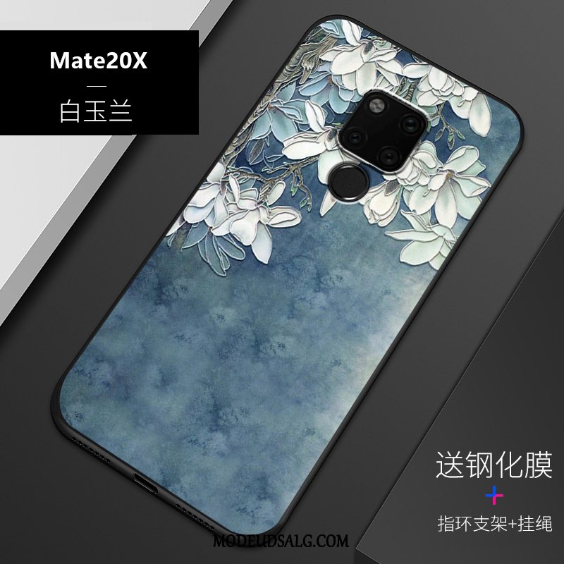 Huawei Mate 20 X Etui Anti-fald Cover Relief Blød Alt Inklusive