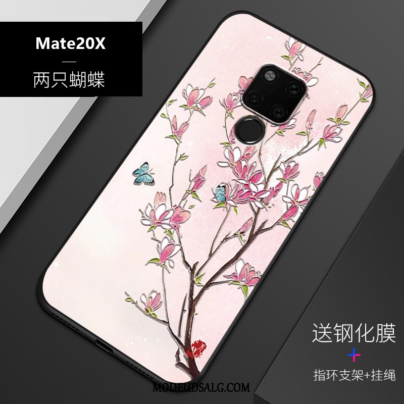 Huawei Mate 20 X Etui Anti-fald Cover Relief Blød Alt Inklusive