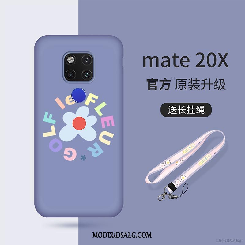 Huawei Mate 20 X Etui Blød Beskyttelse Ny Blomster Alt Inklusive