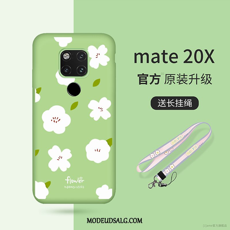 Huawei Mate 20 X Etui Blød Beskyttelse Ny Blomster Alt Inklusive