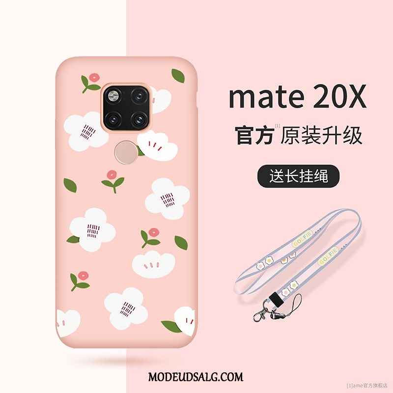 Huawei Mate 20 X Etui Blød Beskyttelse Ny Blomster Alt Inklusive