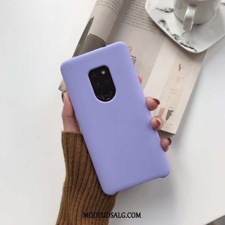 Huawei Mate 20 X Etui / Cover Anti-fald Hvid Gul Silikone Cow