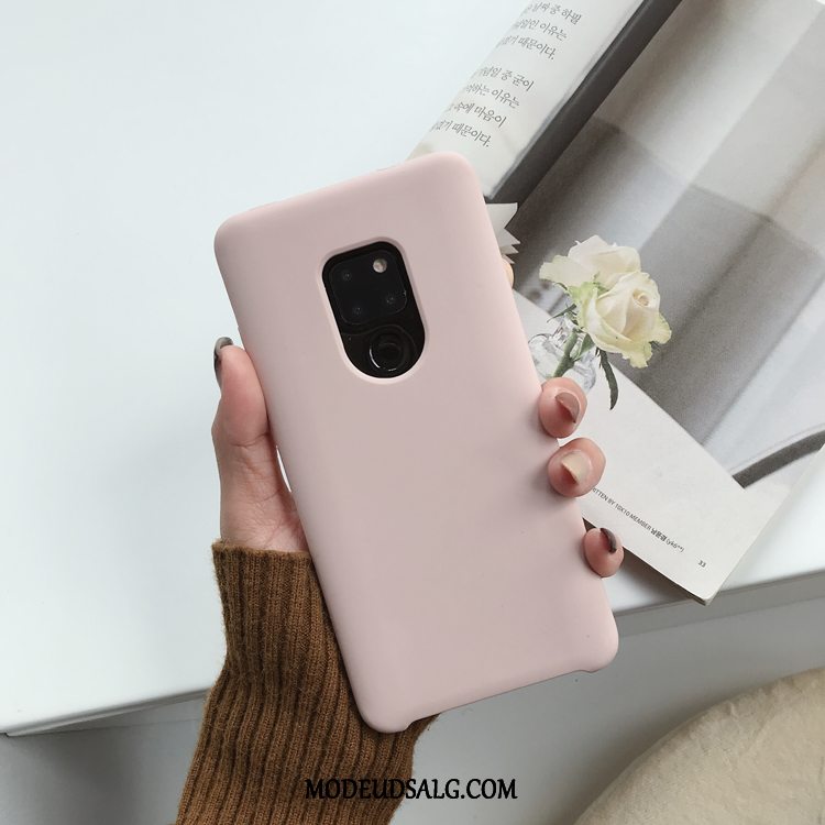 Huawei Mate 20 X Etui / Cover Anti-fald Hvid Gul Silikone Cow