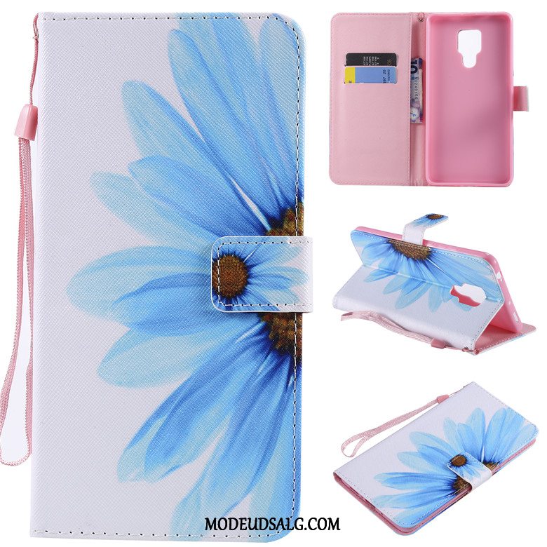 Huawei Mate 20 X Etui / Cover Blå Blød Clamshell Cartoon