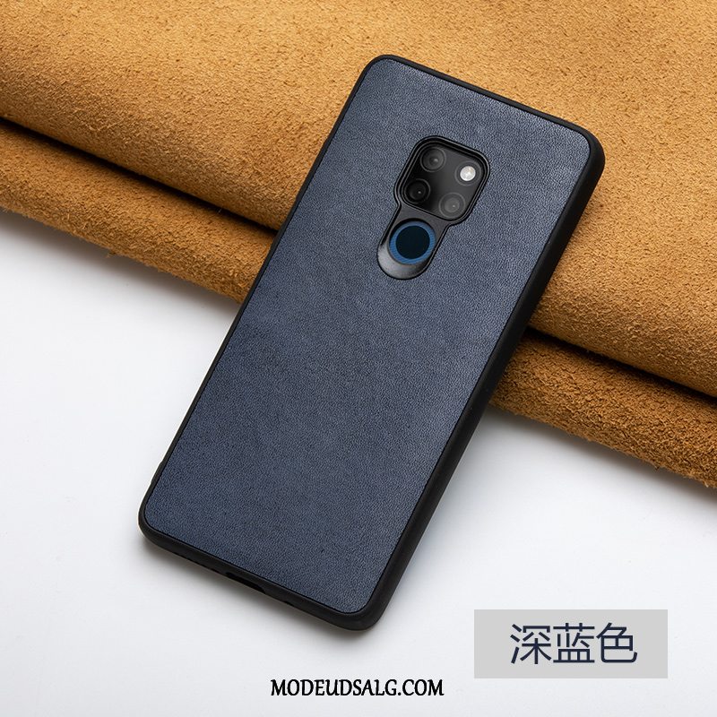 Huawei Mate 20 X Etui / Cover Blå Tilpas Af Personlighed Ægte Læder Kvalitet