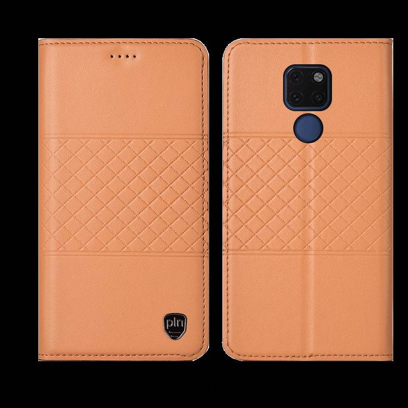 Huawei Mate 20 X Etui / Cover Silikone Folio Beskyttelse Gul