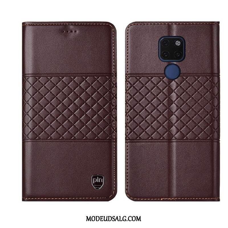 Huawei Mate 20 X Etui / Cover Silikone Folio Beskyttelse Gul