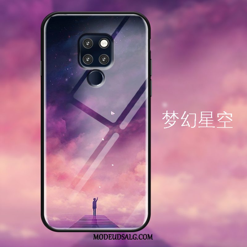 Huawei Mate 20 X Etui / Cover Stjerneklar Spejl Måned Lyserød Anti-fald