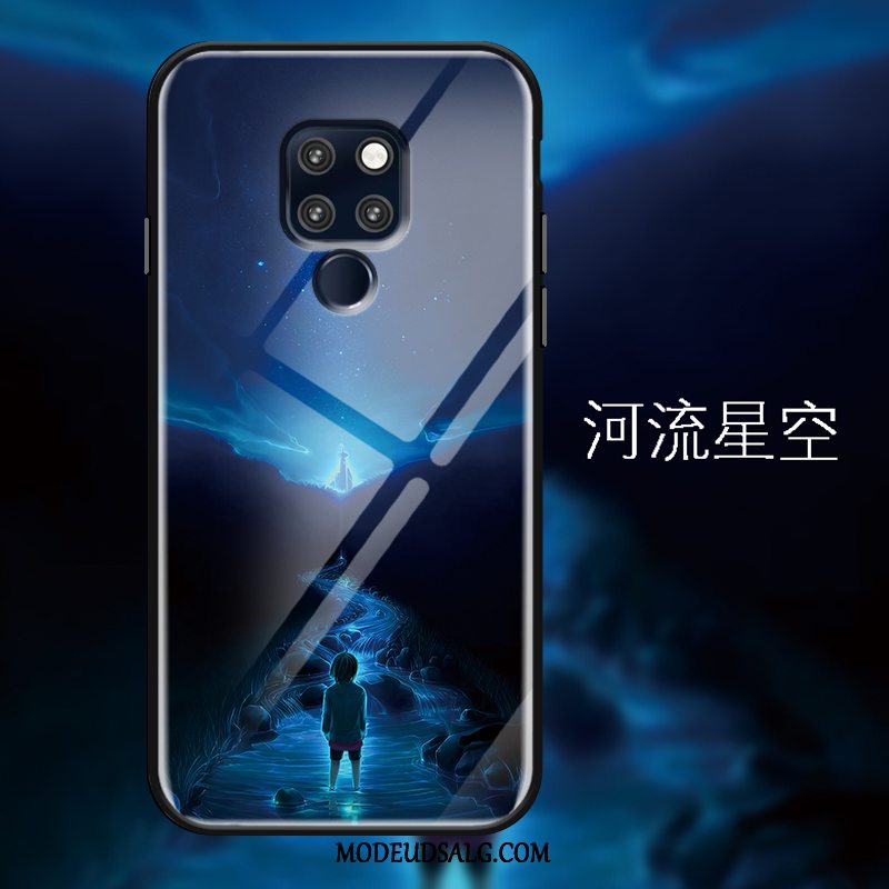 Huawei Mate 20 X Etui / Cover Stjerneklar Spejl Måned Lyserød Anti-fald