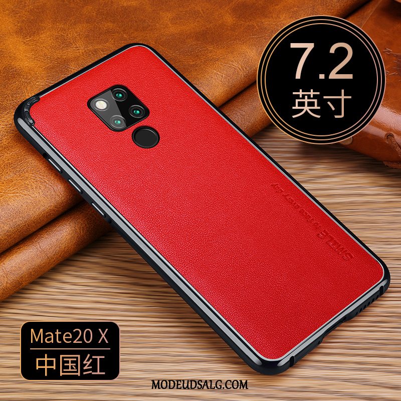 Huawei Mate 20 X Etui / Cover Trendy Ægte Læder Bagdæksel Lys Alt Inklusive