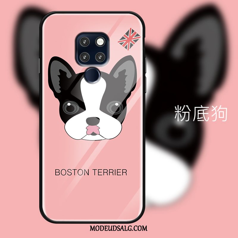 Huawei Mate 20 X Etui Kreativ Hund Beskyttelse Spejl Smuk