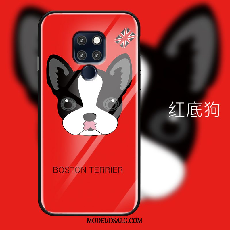 Huawei Mate 20 X Etui Kreativ Hund Beskyttelse Spejl Smuk