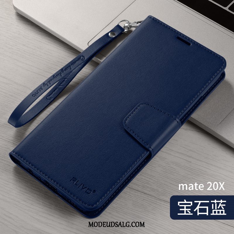 Huawei Mate 20 X Etui Lyserød Clamshell Cover Silikone Beskyttelse