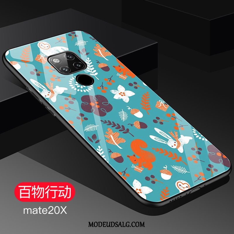 Huawei Mate 20 X Etui Trendy Lyserød Cover Af Personlighed Glas