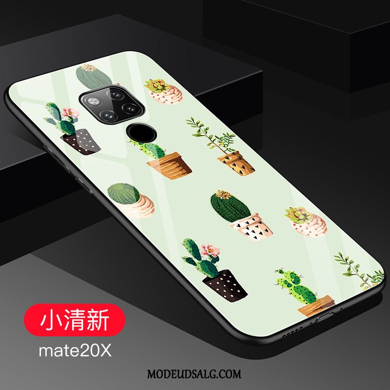 Huawei Mate 20 X Etui Trendy Lyserød Cover Af Personlighed Glas