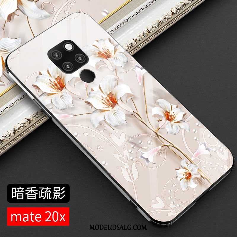 Huawei Mate 20 X Etui Trendy Net Red Mode Anti-fald Guld