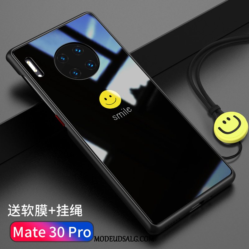 Huawei Mate 30 Etui Af Personlighed Hærdet Glas Tynd Kreativ Ramme