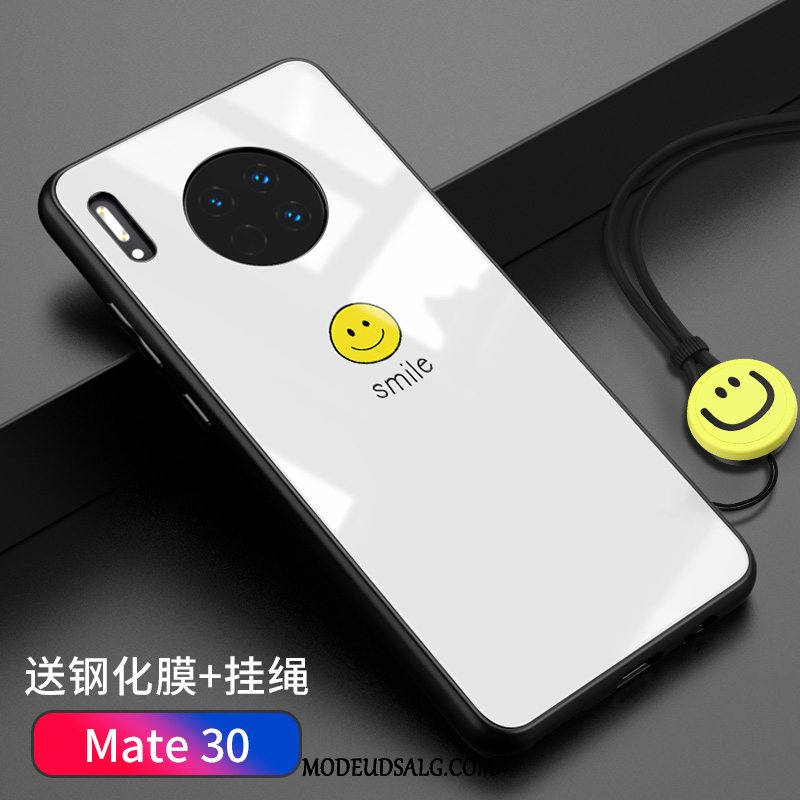 Huawei Mate 30 Etui Af Personlighed Hærdet Glas Tynd Kreativ Ramme