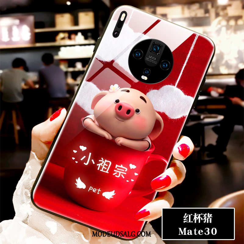 Huawei Mate 30 Etui Ny Net Red Lille Sektion Cartoon Smuk