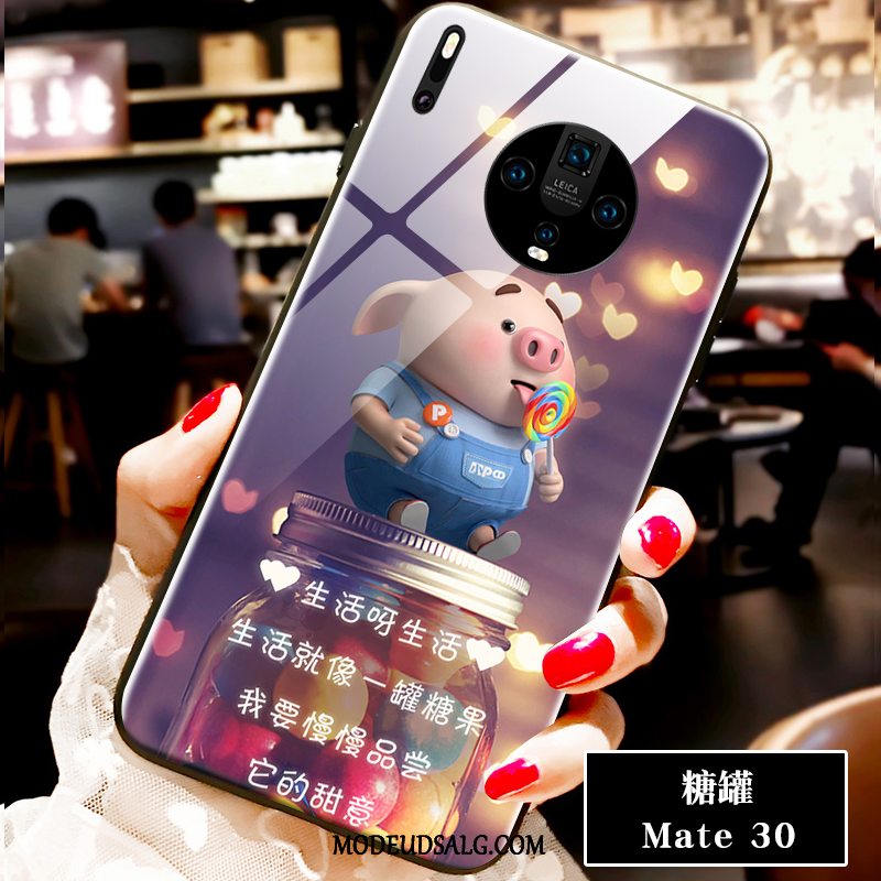 Huawei Mate 30 Etui Ny Net Red Lille Sektion Cartoon Smuk