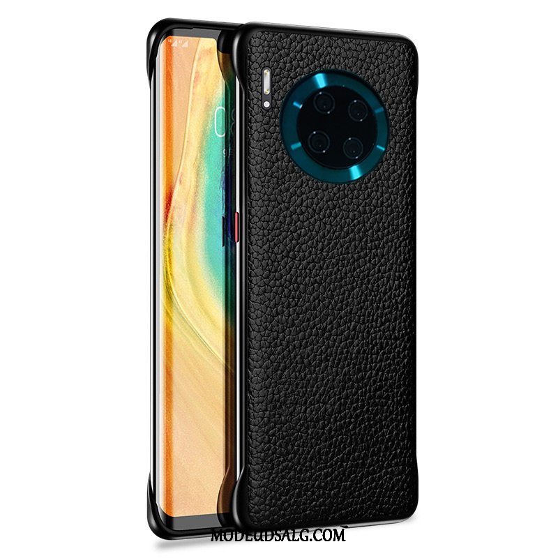 Huawei Mate 30 Etui Ramme Lædertaske Business Let Tynd Læder Top