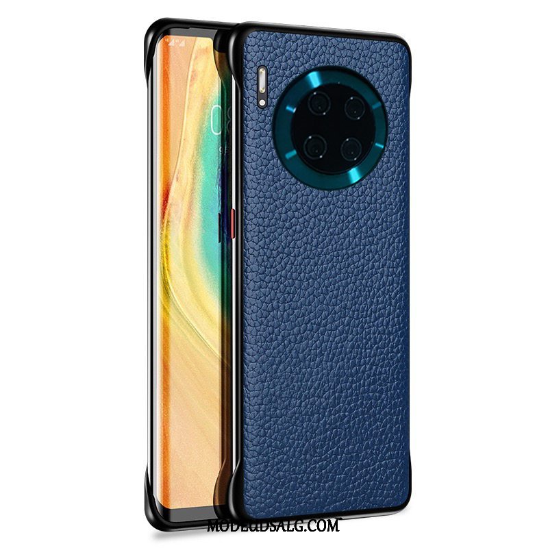 Huawei Mate 30 Etui Ramme Lædertaske Business Let Tynd Læder Top