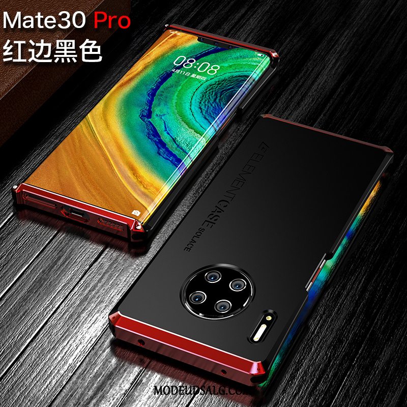 Huawei Mate 30 Pro Etui Anti-fald Silikone Sort Ramme Beskyttelse