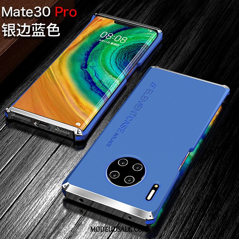 Huawei Mate 30 Pro Etui Anti-fald Silikone Sort Ramme Beskyttelse