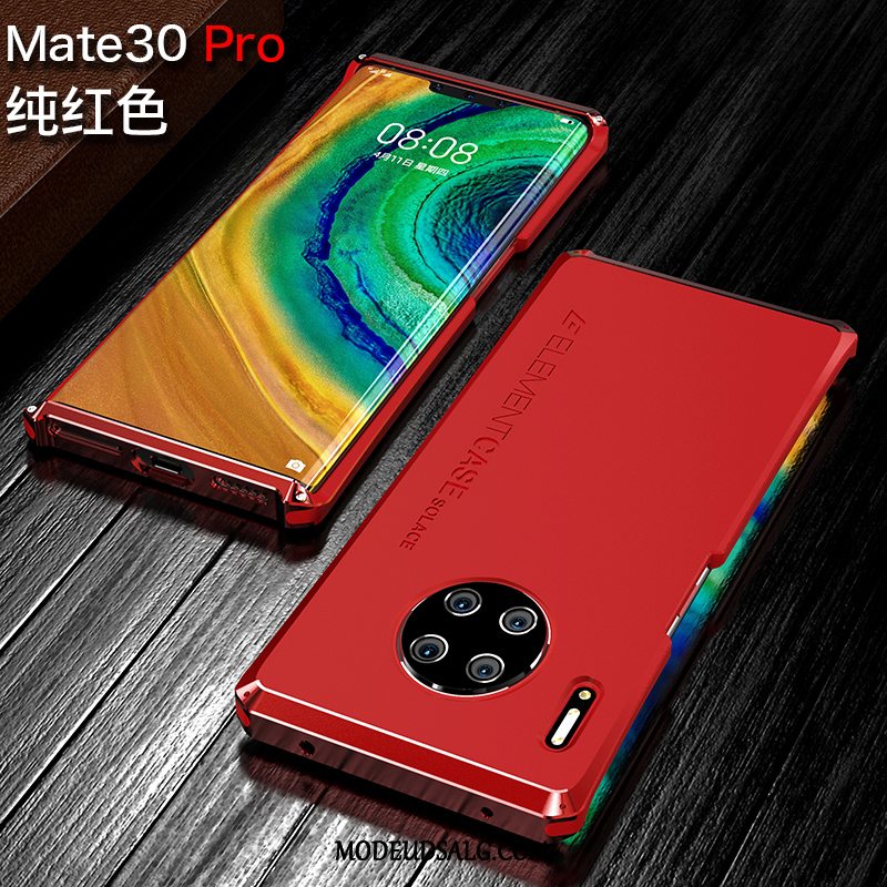 Huawei Mate 30 Pro Etui Anti-fald Silikone Sort Ramme Beskyttelse