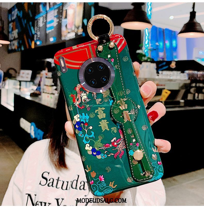 Huawei Mate 30 Pro Etui Anti-fald Trendy Grøn Net Red Elskeren