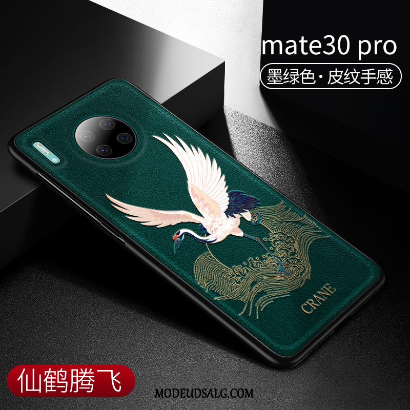 Huawei Mate 30 Pro Etui Beskyttelse Anti-fald Kinesisk Stil Grøn Cover