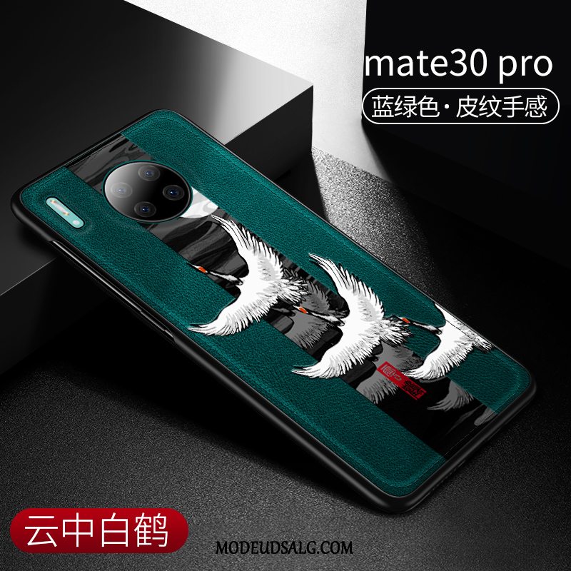 Huawei Mate 30 Pro Etui Beskyttelse Anti-fald Kinesisk Stil Grøn Cover