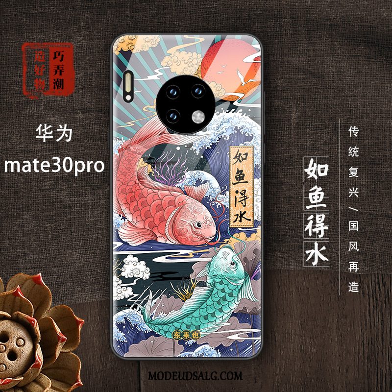 Huawei Mate 30 Pro Etui Beskyttelse Tynd Skridsikre Blå Trendy