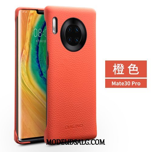 Huawei Mate 30 Pro Etui / Cover Ægte Læder Mode Bagdæksel Beskyttelse Simple