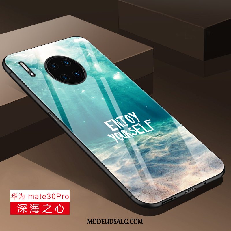 Huawei Mate 30 Pro Etui Glas Kreativ Anti-fald Cover Silikone